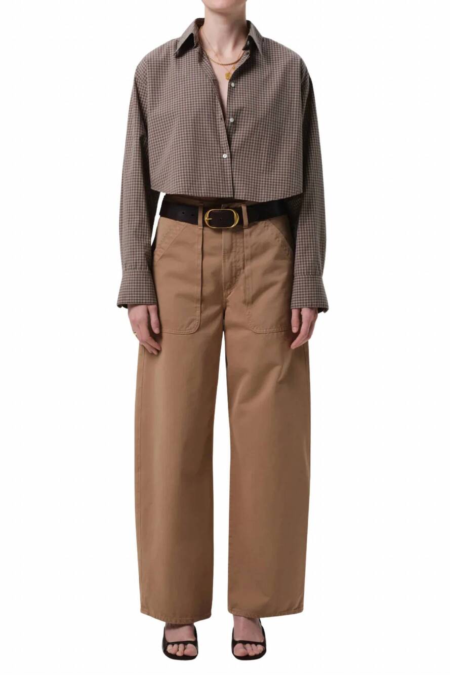NEW CITIZENS OF HUMANITY ayla cargo touser pants in tiramisu